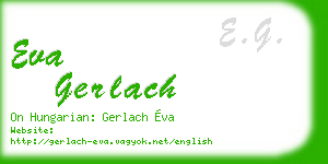 eva gerlach business card